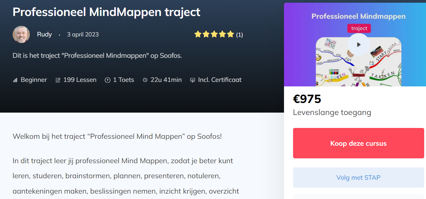 Soofos Professioneel MindMappen, Rudy Rensink, MindMap Nederland